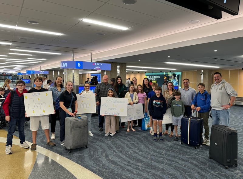 Saint-Denis Visitors Welcomed by St. Mary's Host Families